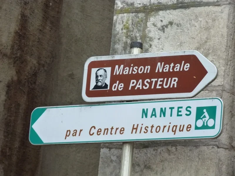 direction Nantes, depuis le centre historique de Dole