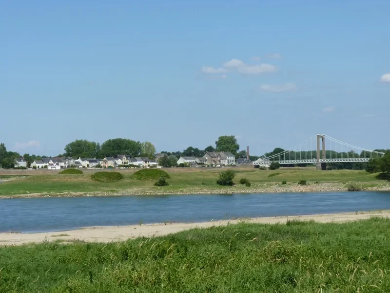 Le village de la Meilleraie au bord de la Loire