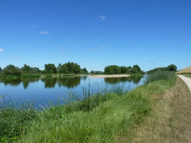 chemin cyclable sur les rives de Loire - Eurovélo 6 / la Loire à vélo