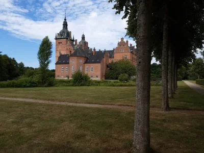 Un château danois en briques rouges