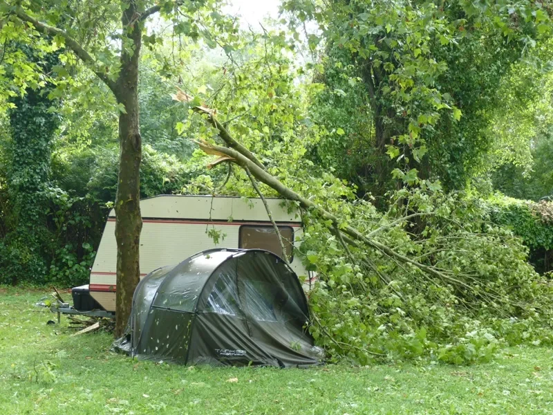 tornade au camping de Fourchambault