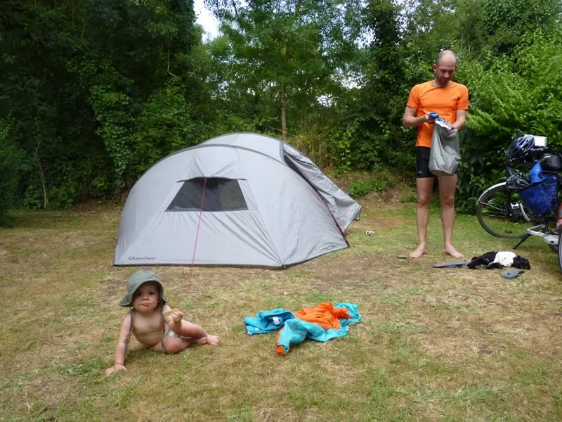 La tente au camping de Thouaré-sur-Loire