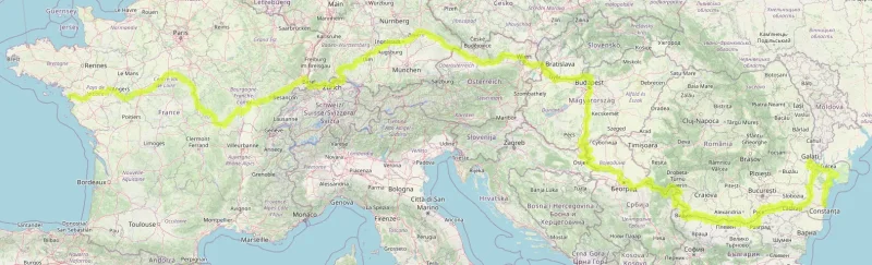 Carte Eurovélo 6 – © OpenStreetMap