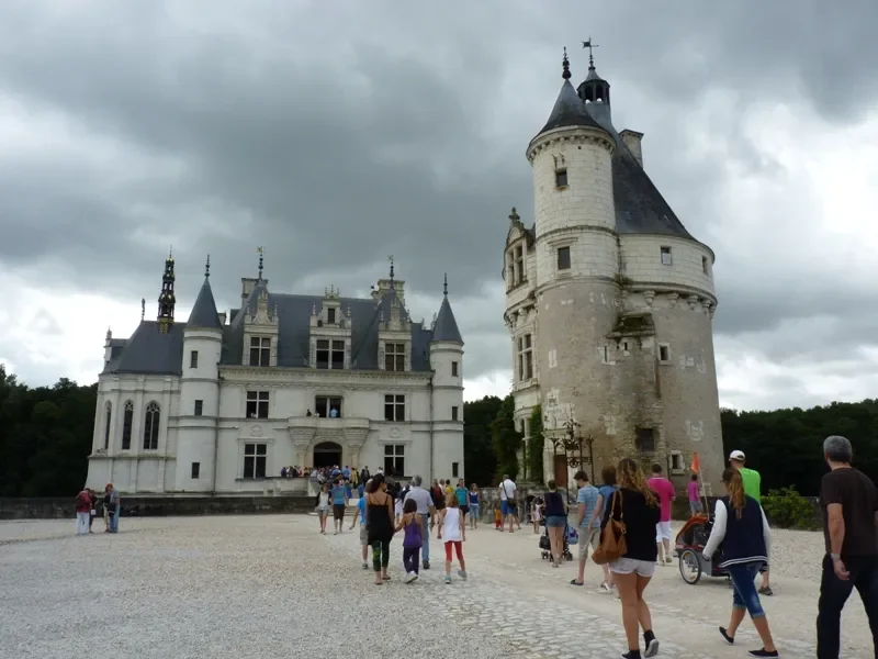 la foule au château de Chenonceau