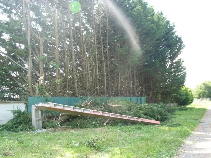 les traces de la tornade le lendemain