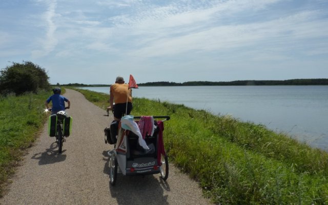 Østersøruten le long de la mer Baltique Photo: vélos sur l'Østersøruten le long de la mer Baltique, Danemark