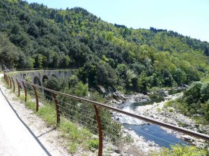 Voie verte Dolce Via, la vallée de l'Eyrieux