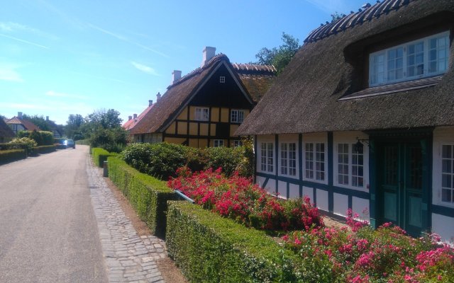 Photo : maisons à toit de chaume, Danemark
