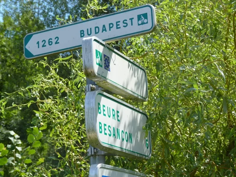 direction Budapest sur l'Eurovélo 6