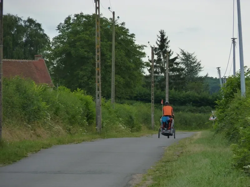 petite route de campagne sur l'Eurovélo 6