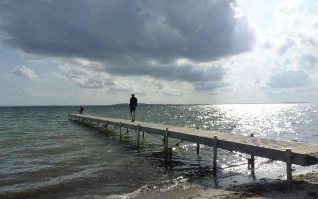Paysage: ponton sur la mer Baltique, Danemark