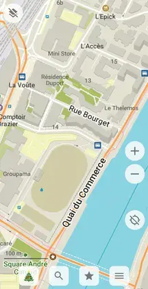 Copie d'écran CoMaps